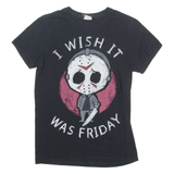 GILDAN Friday The 13th Mens T-Shirt Black Crew Neck S