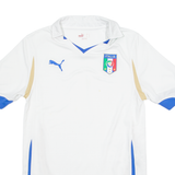 PUMA Italy FC Mens T-Shirt White Collared S