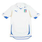 PUMA Italy FC Mens T-Shirt White Collared S