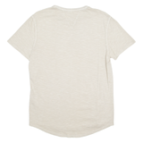 GUESS Mens T-Shirt Beige Crew Neck M