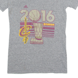 ADIDAS 2016 NBA Champions Mens T-Shirt Grey V-Neck M