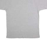 ADIDAS Oversized Mens T-Shirt Grey V-Neck S