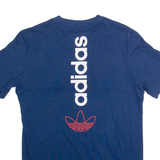 ADIDAS Mens T-Shirt Blue S