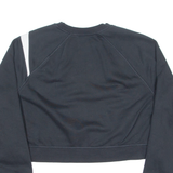 NIKE Cropped Womens Sweatshirt Black Crew Neck S