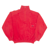 HALF MODA BAMBINI Womens Sweatshirt Red 1/4 Zip S