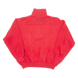 HALF MODA BAMBINI Womens Sweatshirt Red 1/4 Zip S