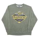 DENTIC American Highway Mens Sweatshirt Green Crew Neck 4XL