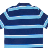 CHAPS Mens Polo Shirt Blue Striped S