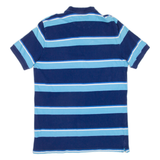 CHAPS Mens Polo Shirt Blue Striped S