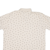 NAUTICA Fish Mens Polo Shirt Beige XL