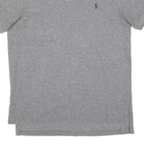 POLO RALPH LAUREN Custom Fit Mens Polo Shirt Grey L