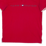 TOMMY HILFIGER Slim Fit Mens Polo Shirt Red L