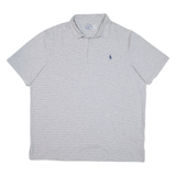 POLO RALPH LAUREN Mens Polo Shirt Grey Striped XL