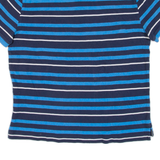 TOMMY HILFIGER Mens Polo Shirt Blue Striped L