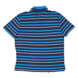 TOMMY HILFIGER Mens Polo Shirt Blue Striped L