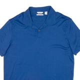 CALVIN KLEIN Mens Polo Shirt Blue L