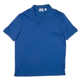 CALVIN KLEIN Mens Polo Shirt Blue L