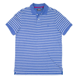 CHAPS Mens Polo Shirt Blue Striped M