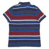 TOMMY HILFIGER Mens Polo Shirt Blue Striped L