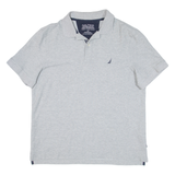 NAUTICA Mens Polo Shirt Grey L