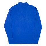 TOMMY HILFIGER Mens Polo Shirt Blue Long Sleeve XL