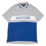 TOMMY HILFIGER Mens Polo Shirt Grey XL