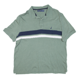 NAUTICA Mens Polo Shirt Green XL
