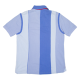 TOMMY HILFIGER Mens Polo Shirt Blue Striped S