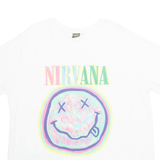 NIRVANA Mens Band T-Shirt White XL