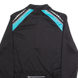 CRIVIT Cycling Womens Jersey Black Long Sleeve 1/4 Zip S