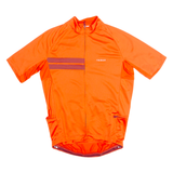 TRIBAN Cycling Zip Up Mens Jersey Orange High Neck S