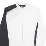 ZERORH Cycling Zip Up Mens Jersey White Long Sleeve High Neck L