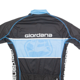 GIORDANA Cycling Zip Up Mens Jersey Blue High Neck L