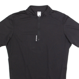 DECATHLON Cycling Mens Jersey Black 1/4 Zip L