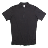 DECATHLON Cycling Mens Jersey Black 1/4 Zip L