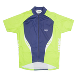 SAUCONY Cycling Zip Up Mens Jersey Green High Neck L