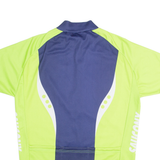 SAUCONY Cycling Zip Up Mens Jersey Green High Neck L