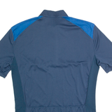 VAUDE Cycling Mens Jersey Blue 1/4 Zip M
