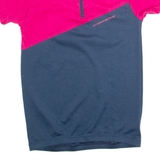 CROSSWAVE Cycling Girls Jersey Pink 1/4 Zip L