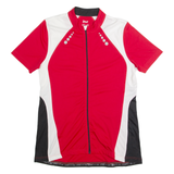 CRIVIT Cycling Zip Up Womens Jersey Red High Neck L