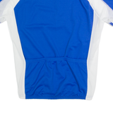 Cycling Mens Jersey Blue 1/4 Zip L