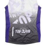 Cycling Mens Jersey Purple Sleeveless 1/4 Zip S