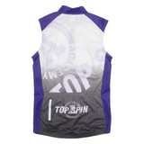 Cycling Mens Jersey Purple Sleeveless 1/4 Zip S