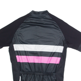 89 SPORTS Cycling Zip Up Mens Jersey Black High Neck L