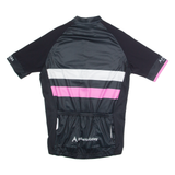 89 SPORTS Cycling Zip Up Mens Jersey Black High Neck L