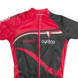 CRIVIT Cycling Zip Up Mens Jersey Black High Neck M