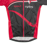 CRIVIT Cycling Zip Up Mens Jersey Black High Neck M