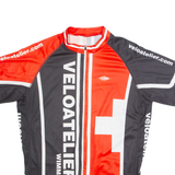 TZAMO Cycling Zip Up Mens Jersey Black High Neck XL