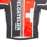 TZAMO Cycling Zip Up Mens Jersey Black High Neck XL