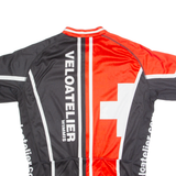TZAMO Cycling Zip Up Mens Jersey Black High Neck XL